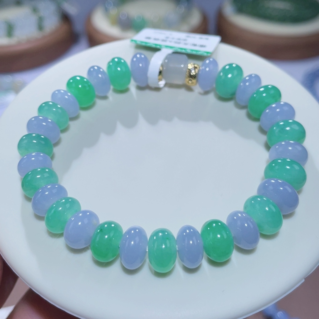 未镶嵌手链翡翠冰润双彩