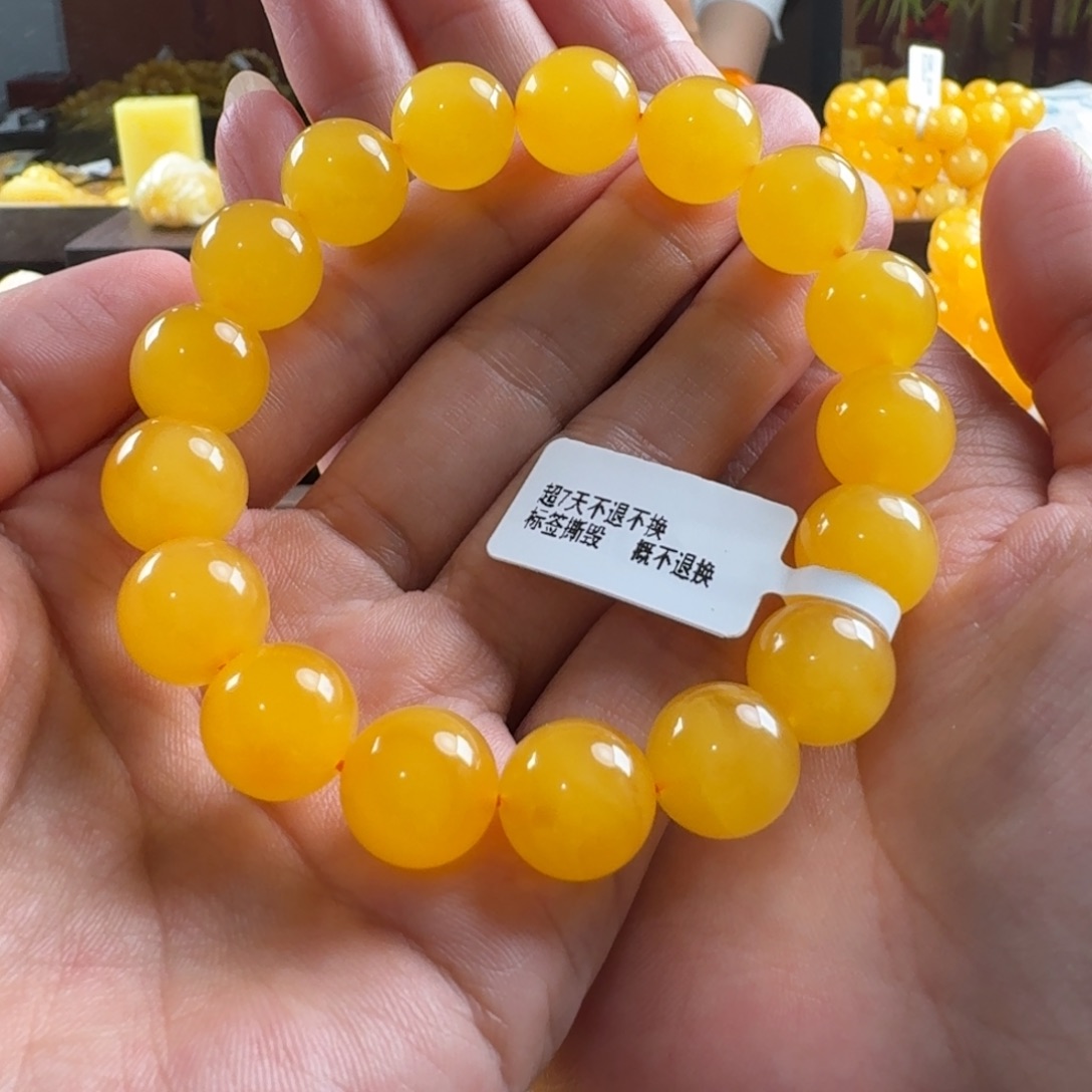 蜜蜡毛衣链未镶嵌