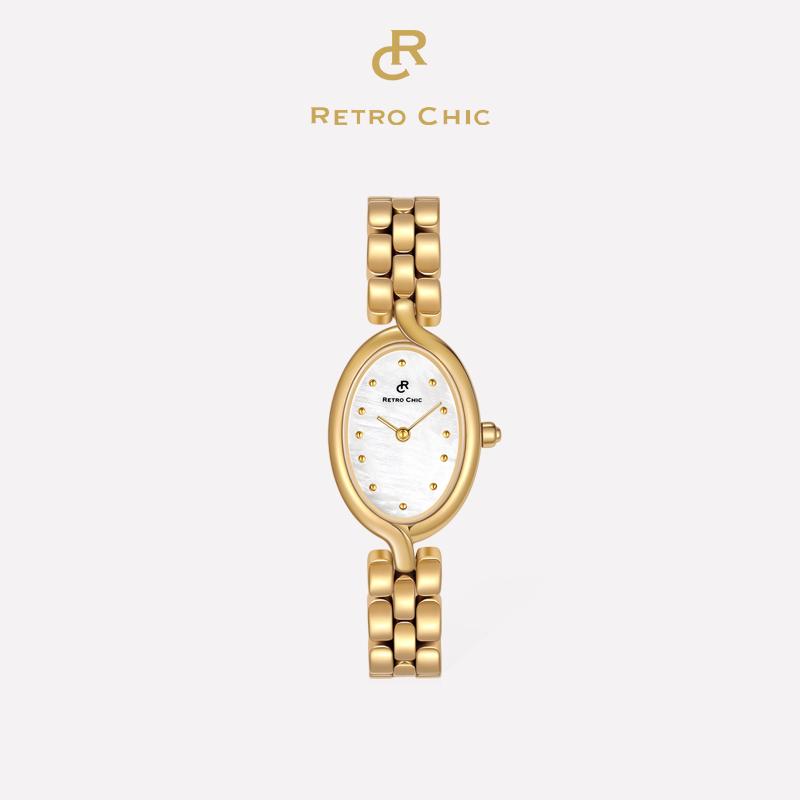 【顺丰包邮】RC RETRO CHIC经典时尚腕表 梵蒂冈系列小金表小银表