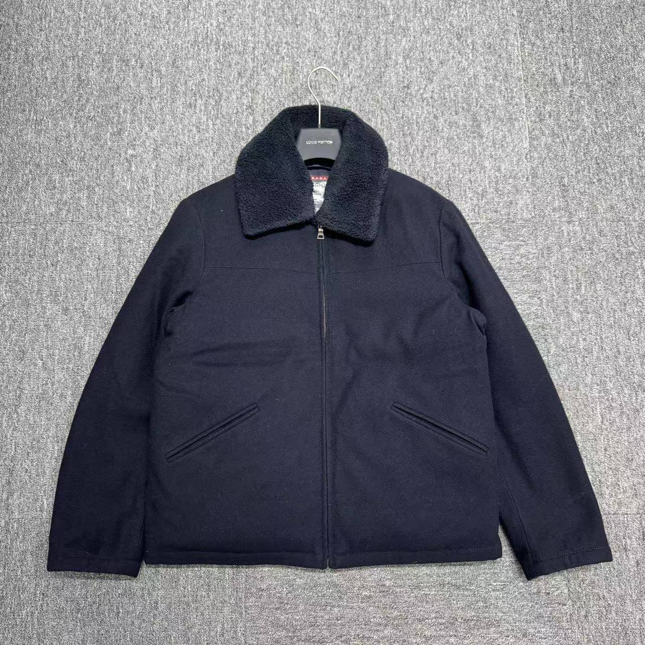 95新 Prada/普拉达 皮毛一体外套/12437/50码