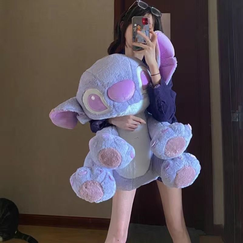 紫色史迪仔公仔可爱史迪奇情人节闺蜜生日礼物七夕毛绒玩偶玩具