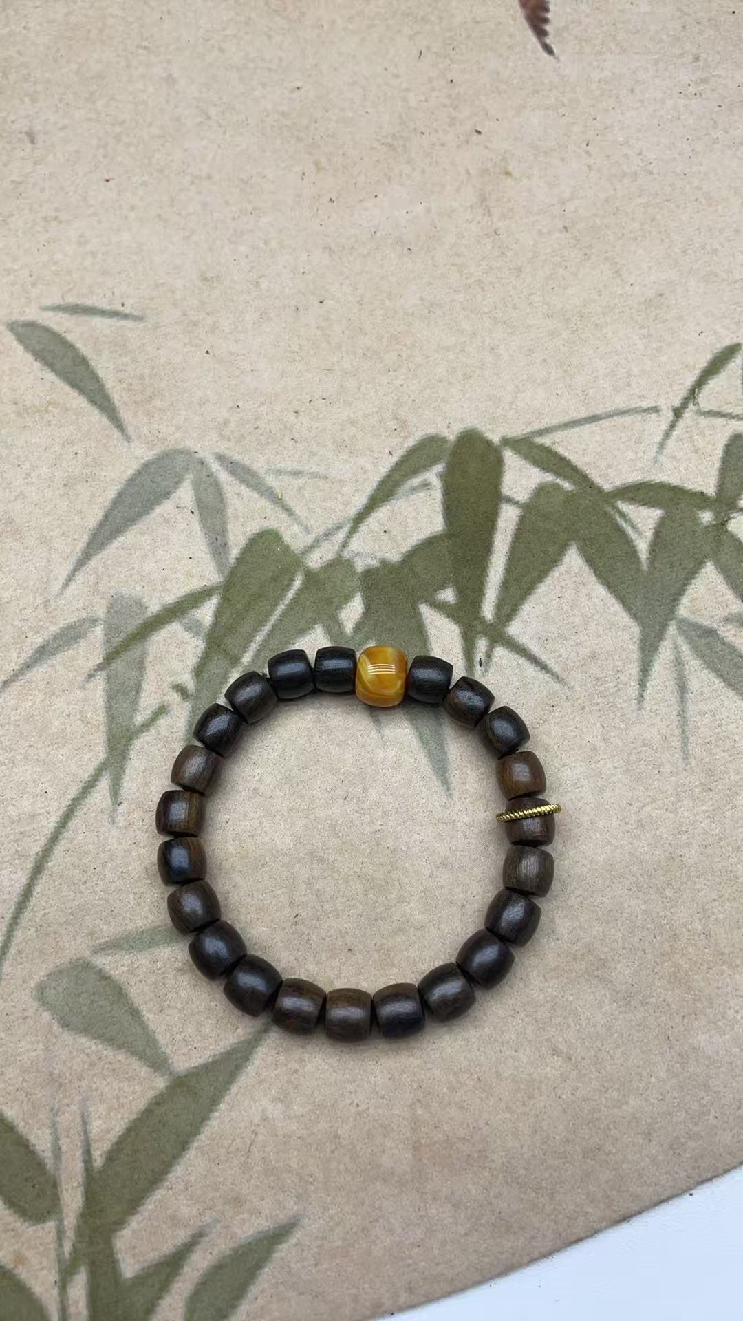 奇木文玩A004巴布亚沉香单圈