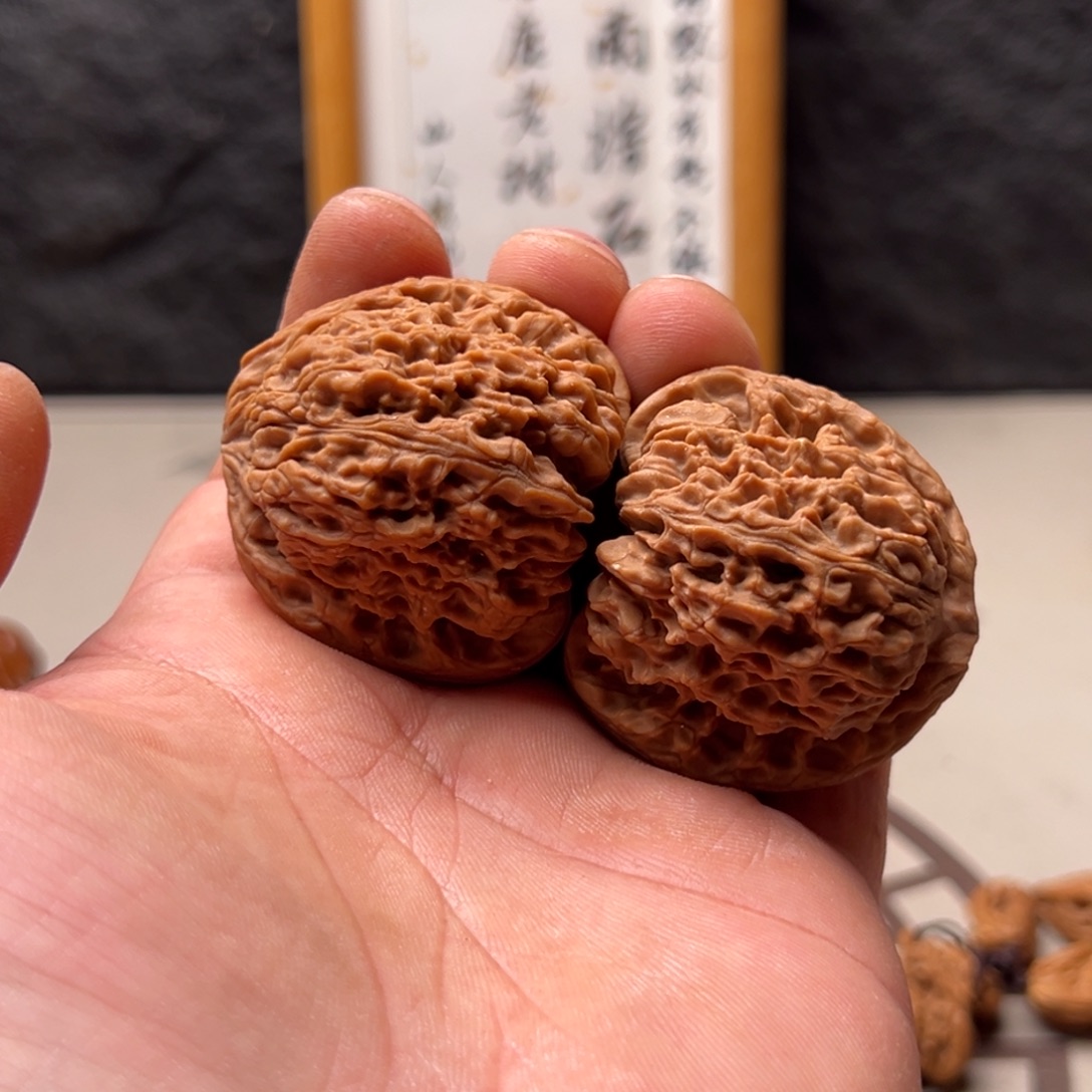 从***始把件文玩核桃南疆44有黄