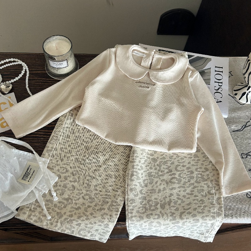 女童春装套装2025新款韩版童装女宝宝春季时髦两件套