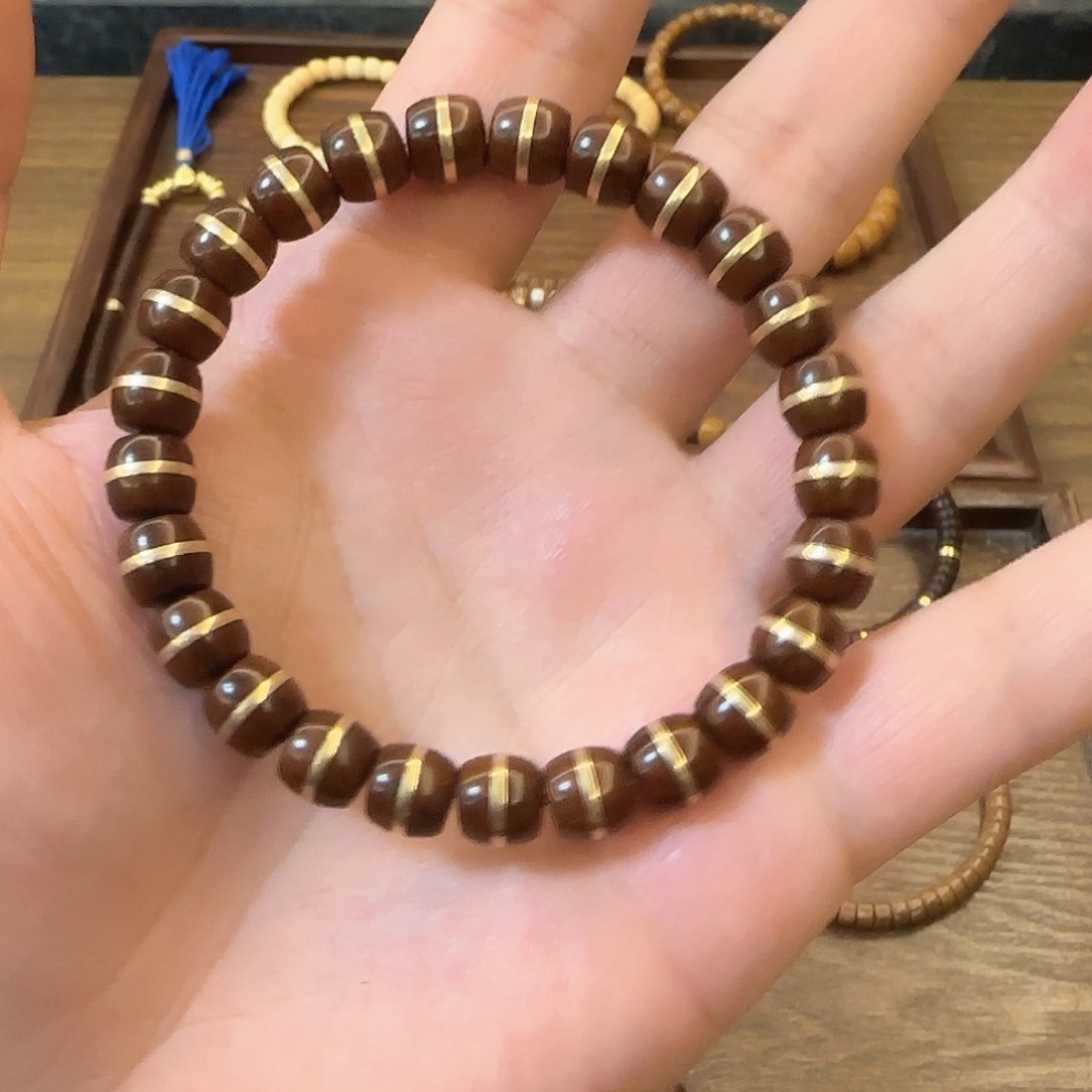 核桃手串/手链ㅤ****ㅤ实心鼠宽版金腰带