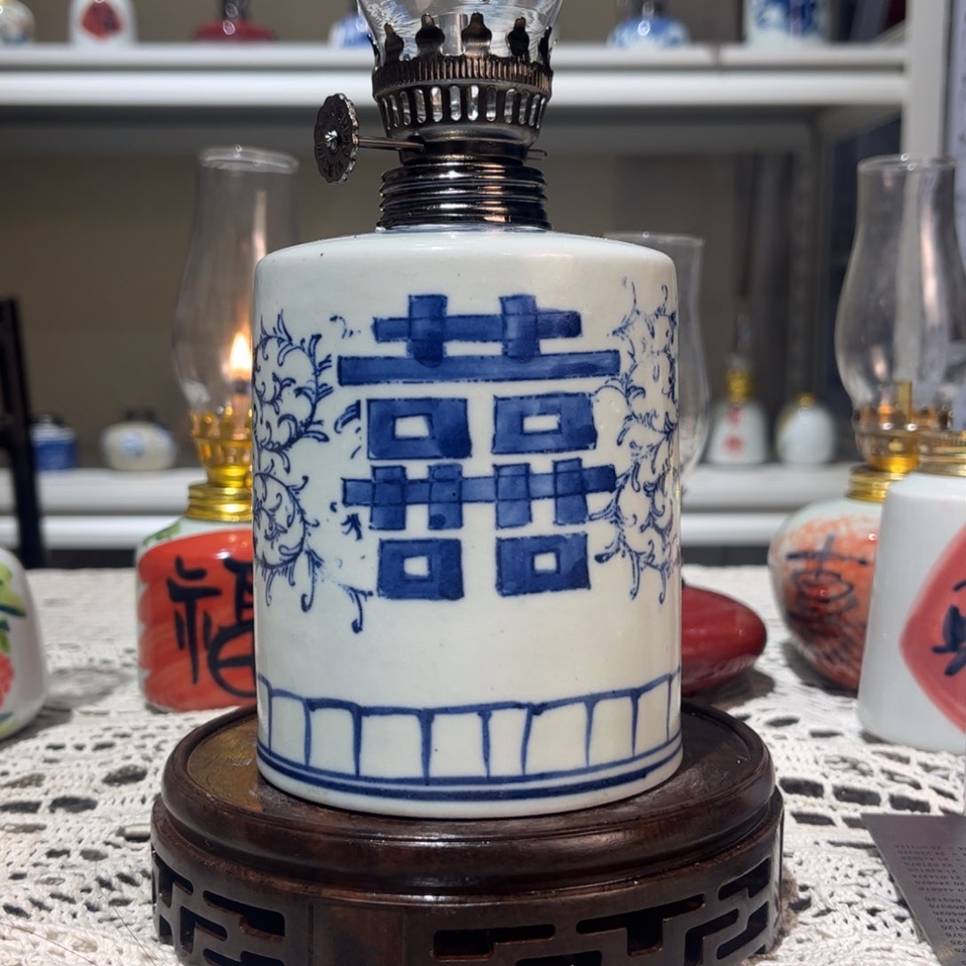 摆件景德镇陶瓷香薰灯