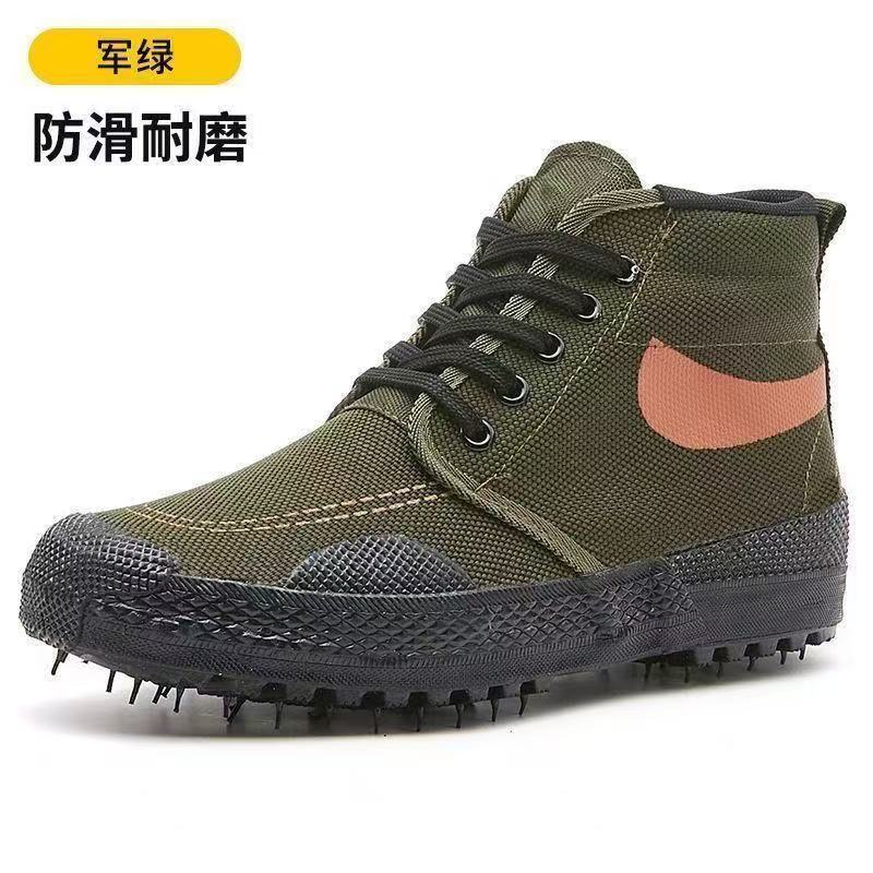 劳保鞋男户外加厚高帮帆布耐用工作鞋