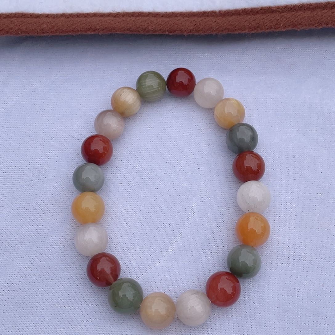 水晶兔毛串9+未镶嵌幸**?