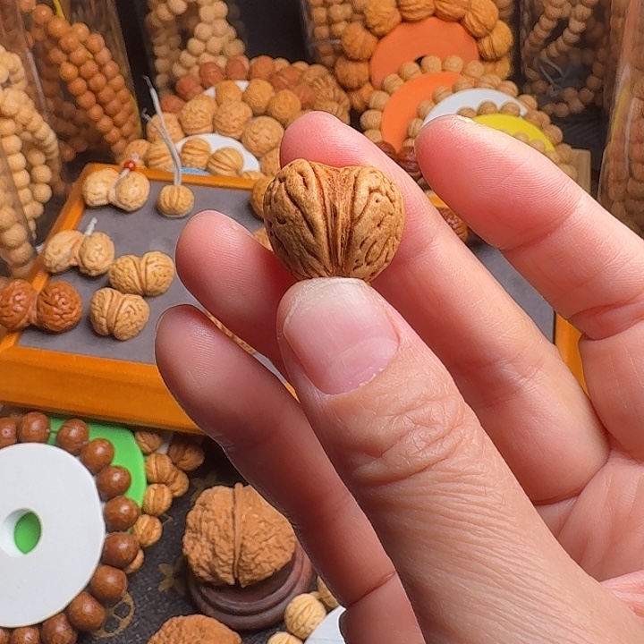 桃核吊坠双棒桃核