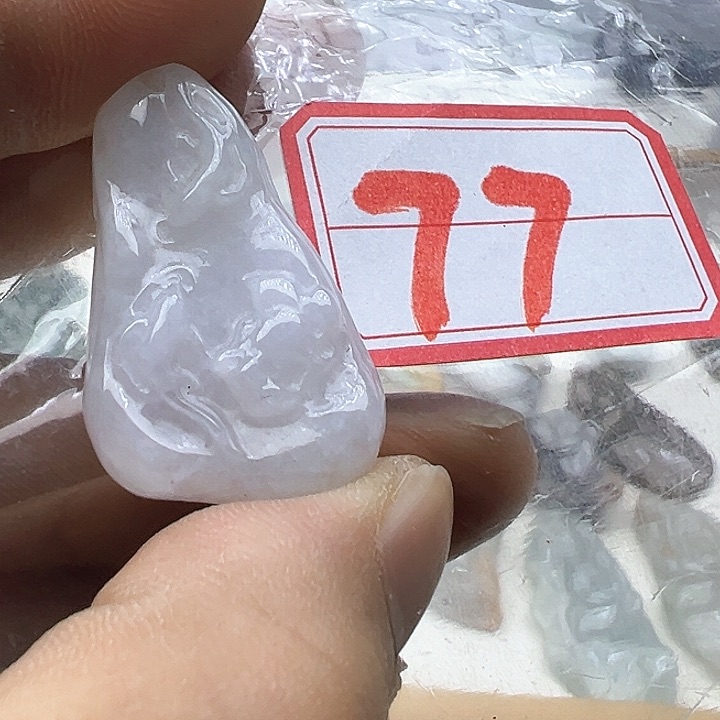翡翠颈饰未镶嵌天然缅甸翡翠吊坠
