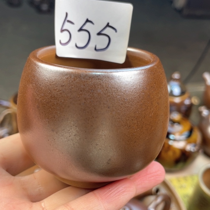 壶建水紫陶白泥柴烧杯