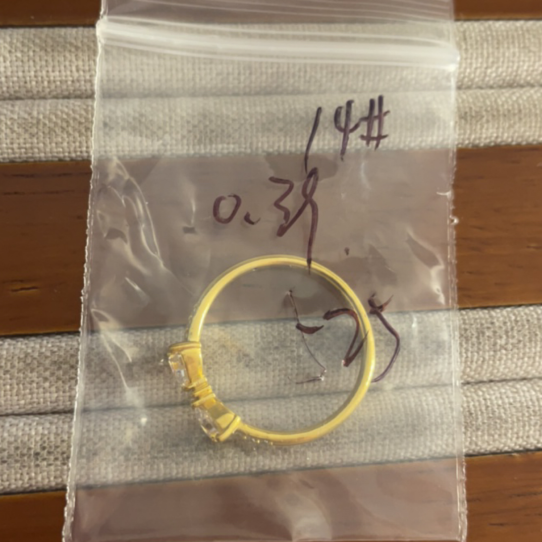 克重0.39 14号 蝴蝶结6D戒指 足金999