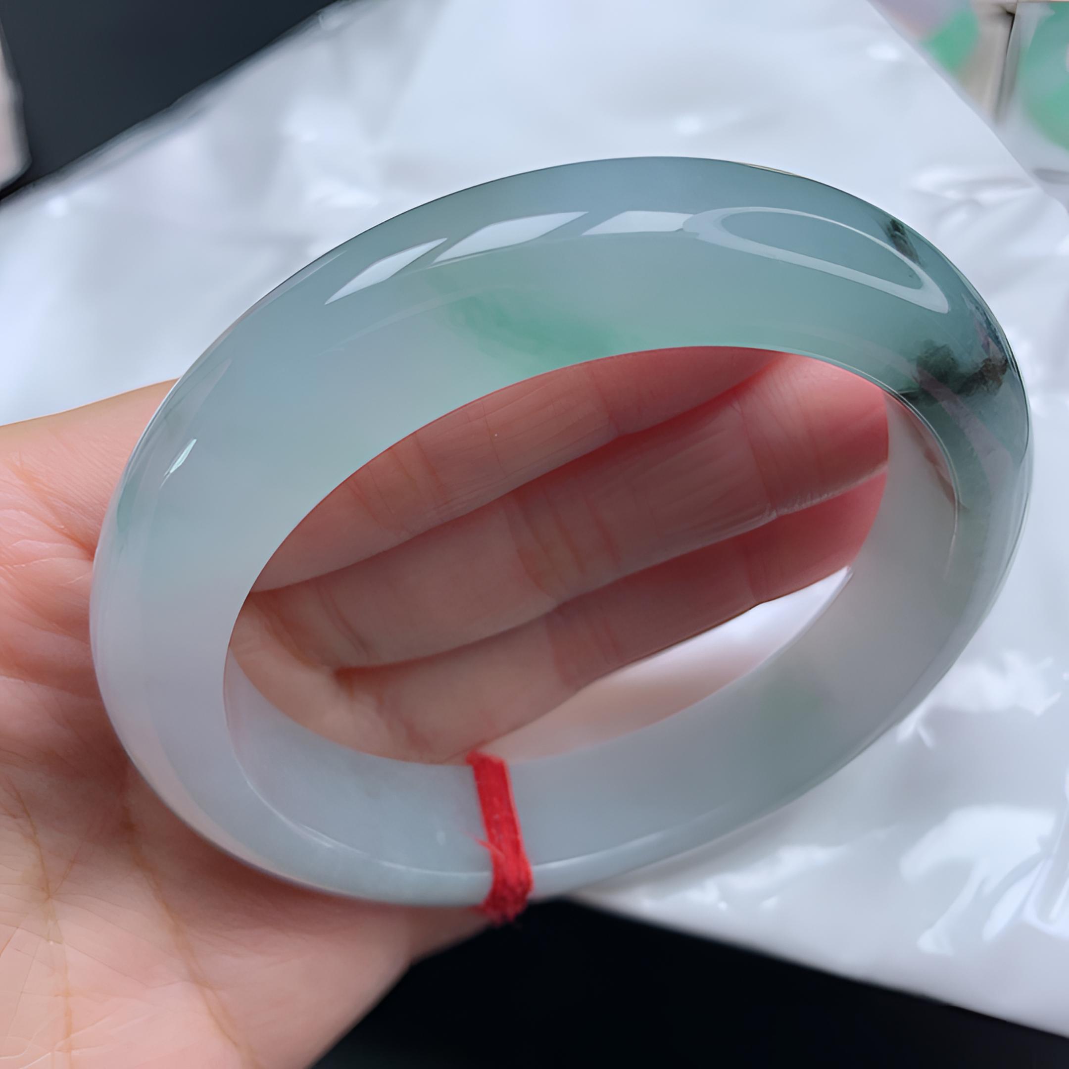 冰胶水墨半山水手镯5556