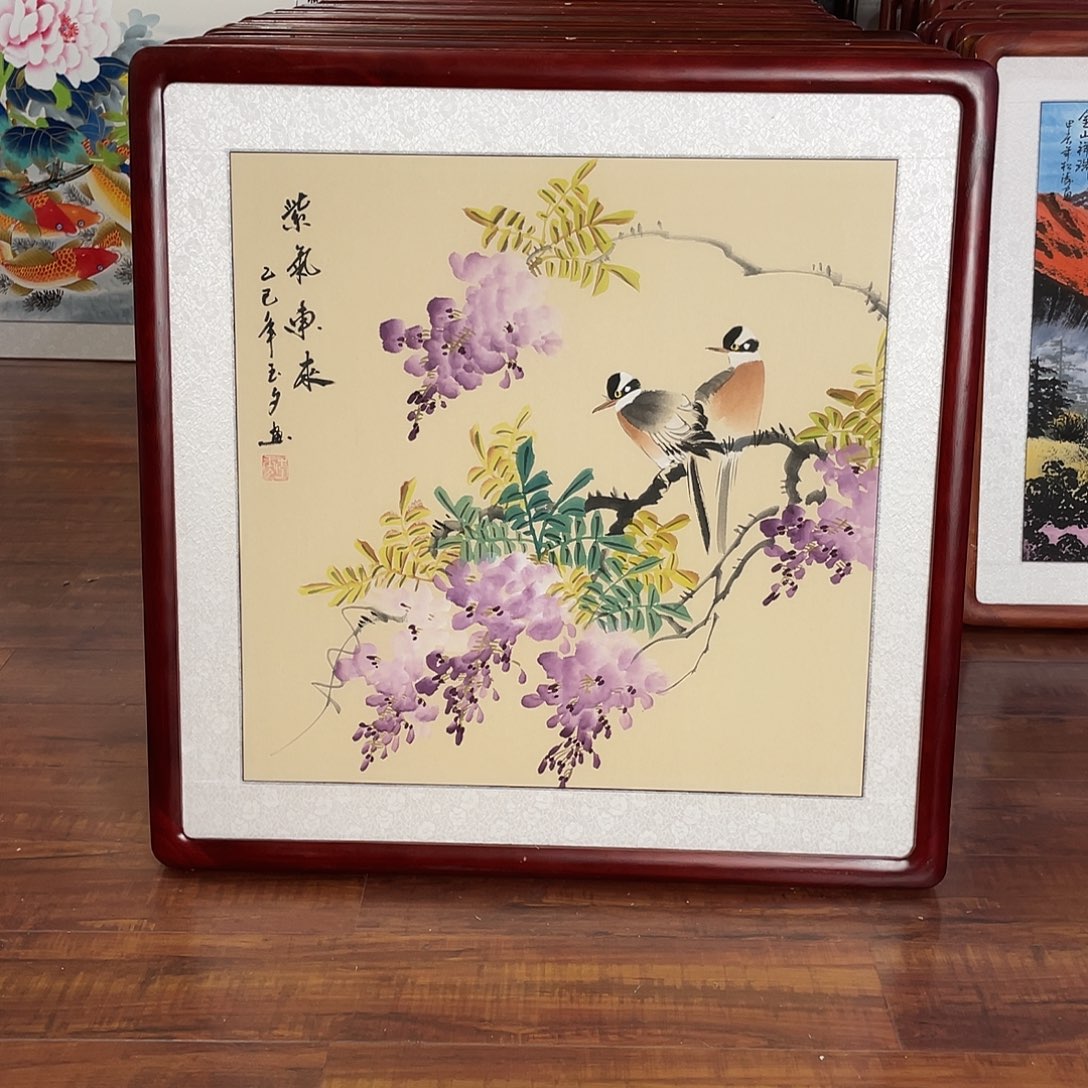 国画带框尺寸63*63厘米