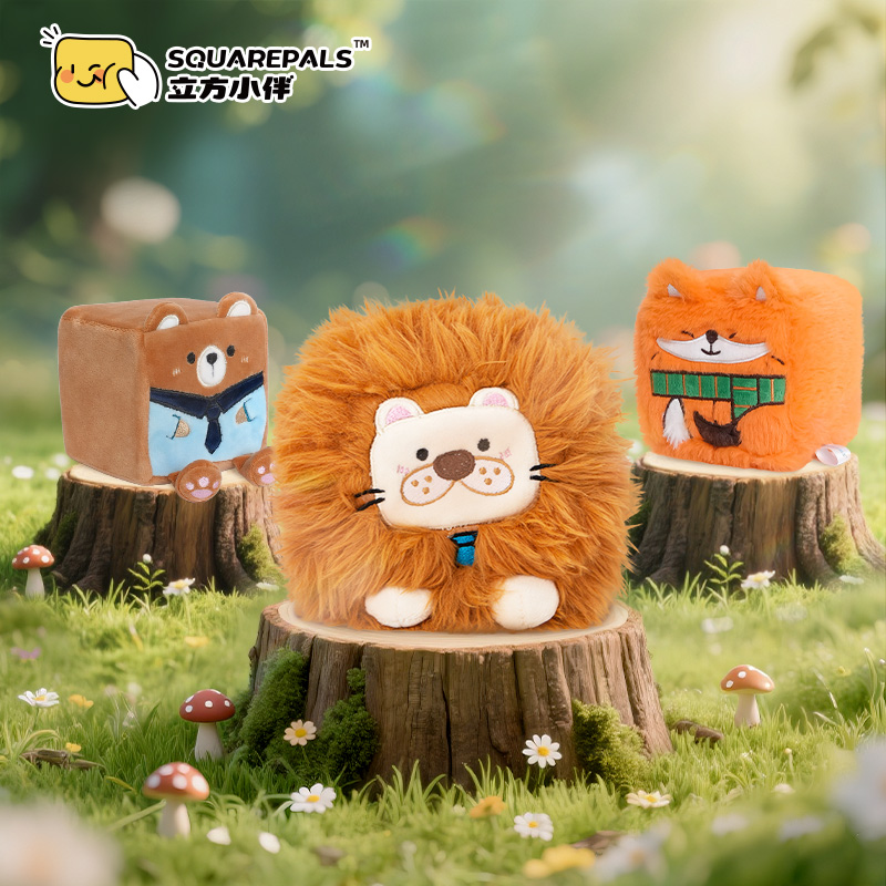 【立方小伴】毛绒捏捏乐办公室解压慢回弹书包挂件开学好物毛绒玩具