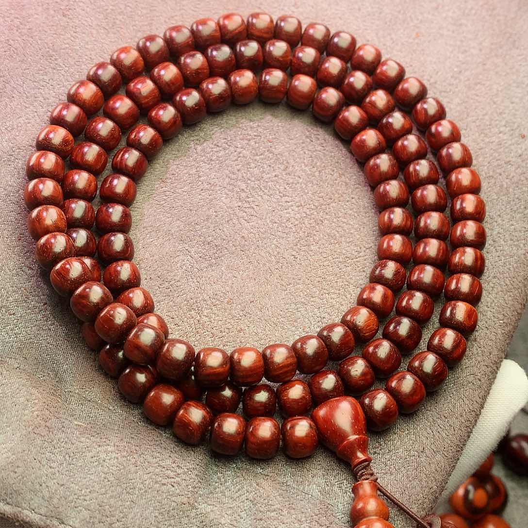 檀香紫檀（小叶紫檀）78老型原生态108颗