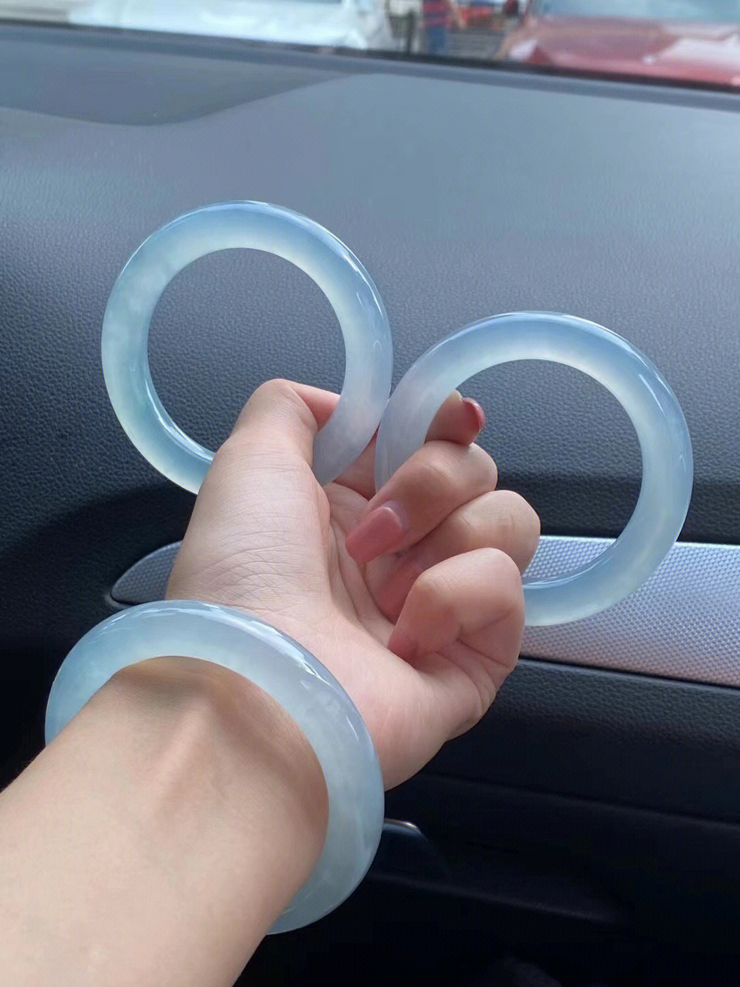 翡翠手镯测量圈口方法~（勿拍）