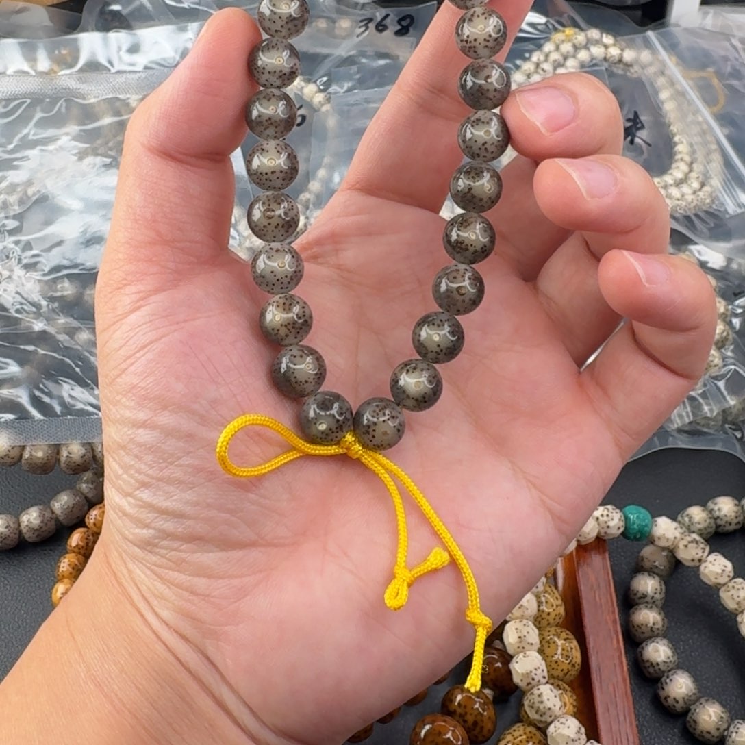 星月菩提手串冰透手持圆珠10mm