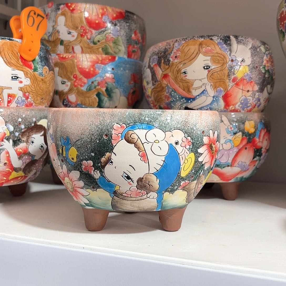 紫砂花盆手工花盆默认微瑕15/11