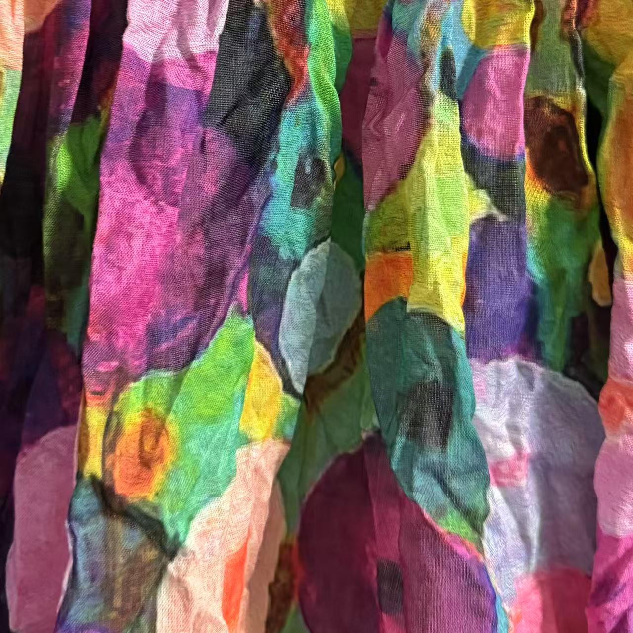 ｛귤 언니｝re涂鸦花园麻料半身裙