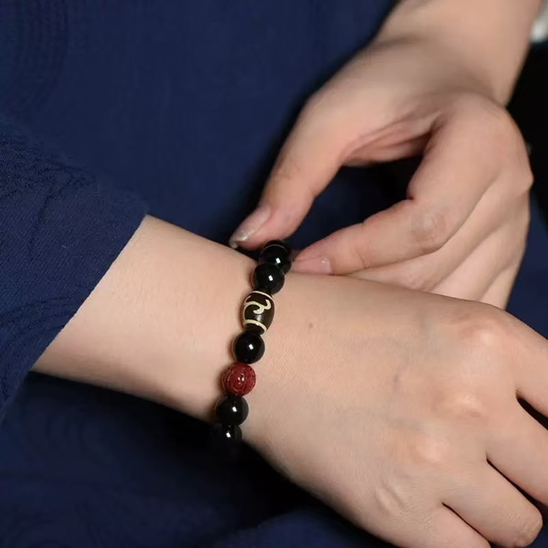 非金属玻璃手链 九姑天然手串