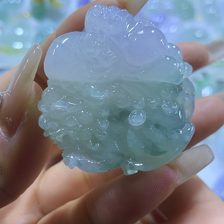 翡翠未镶嵌颈饰天然翡翠A货吊坠