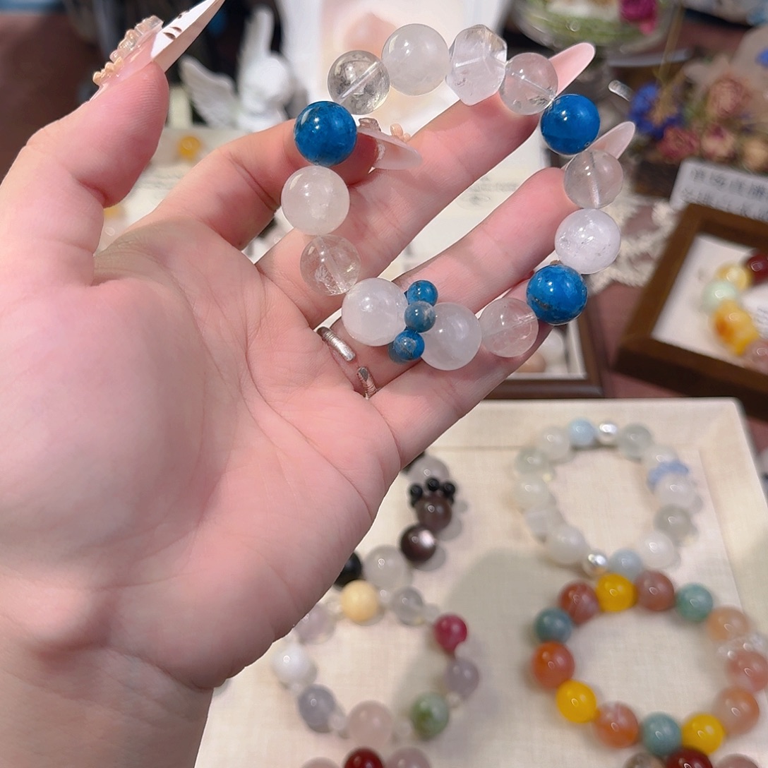 水晶手链合金天然水晶手串多样性发其一