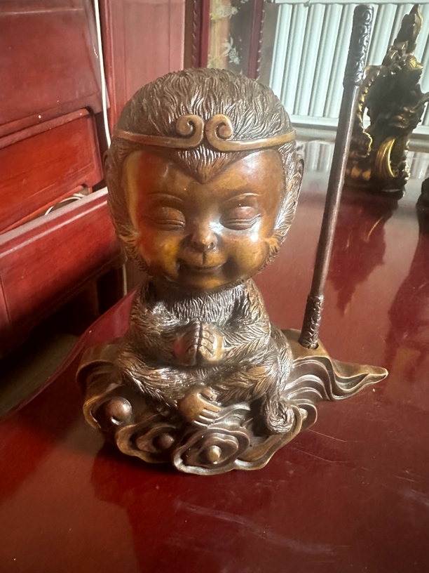 齐天大圣黄铜工艺摆件