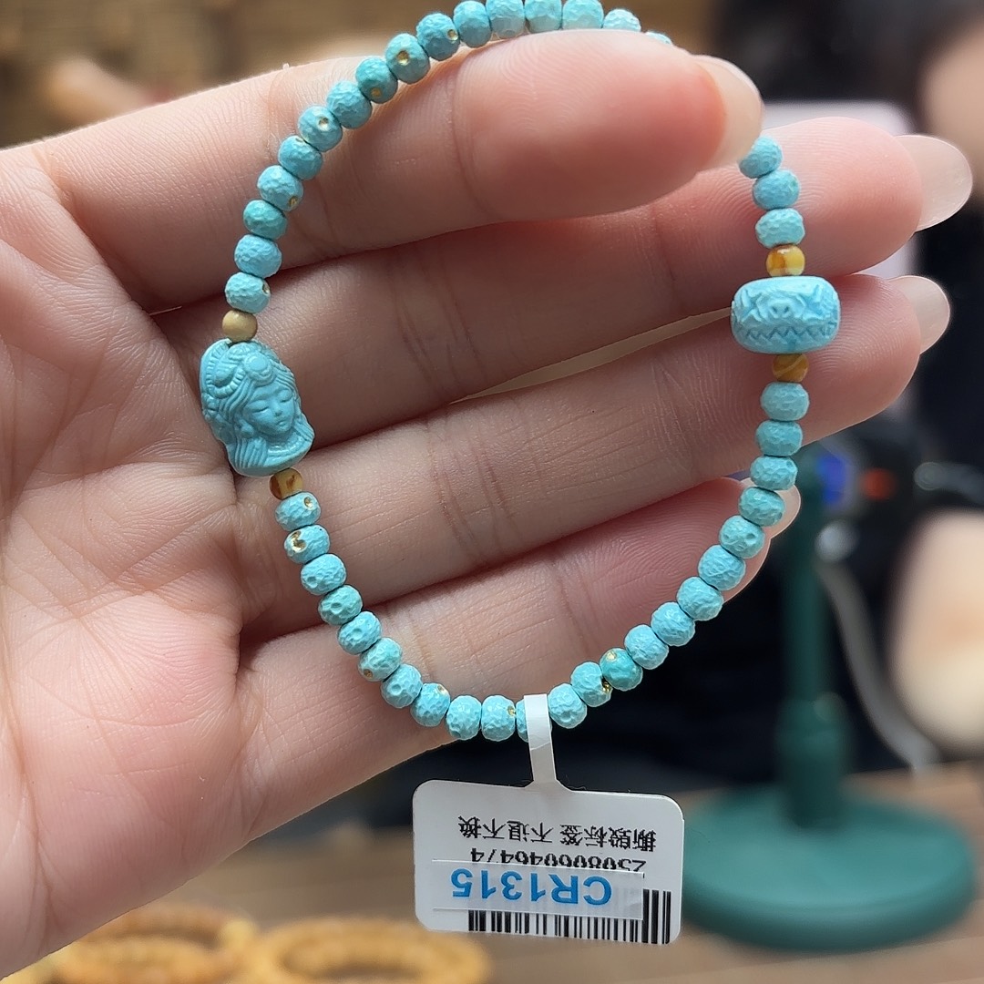 未镶嵌绿松石手链手串