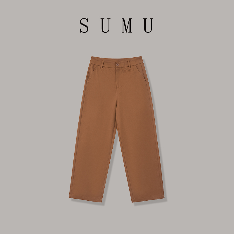 宿慕 SUMU 女款九分裤 9-3 秋季2024新款时尚百搭休闲裤B69003