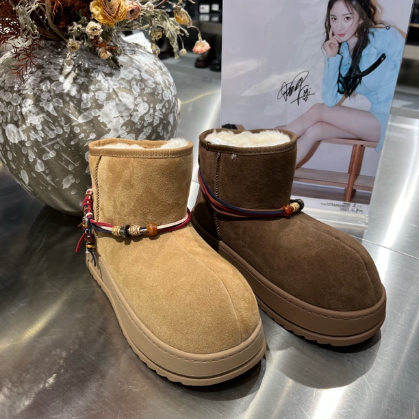 28-519玛莎玛索波西米亚风冬季时尚雪地靴街头风厚款常规款中帮