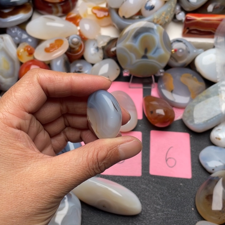 H***p玛瑙/玉髓未镶嵌马达加斯加海洋玉髓玛瑙