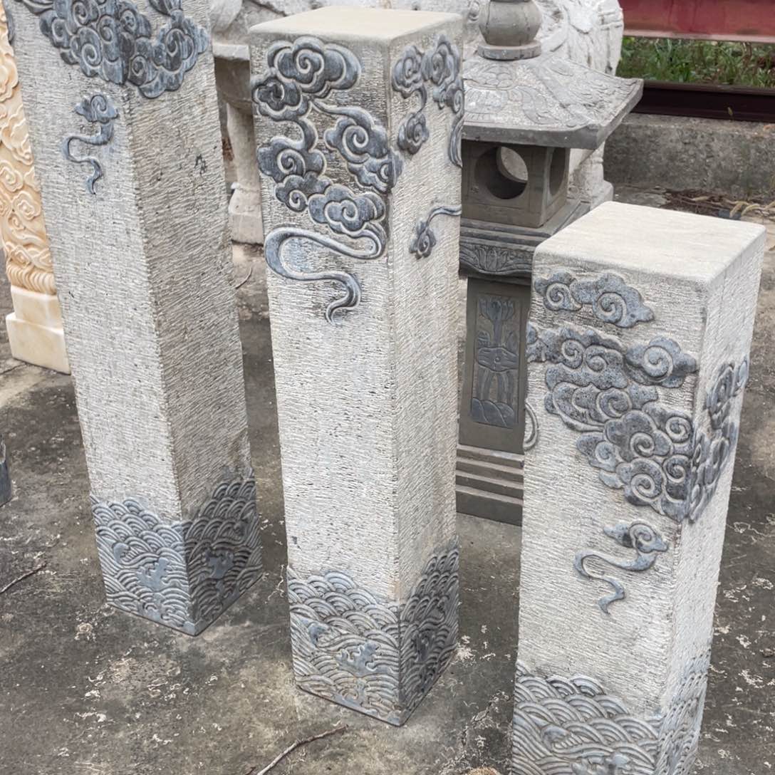 大理石清石祥云柱包邮