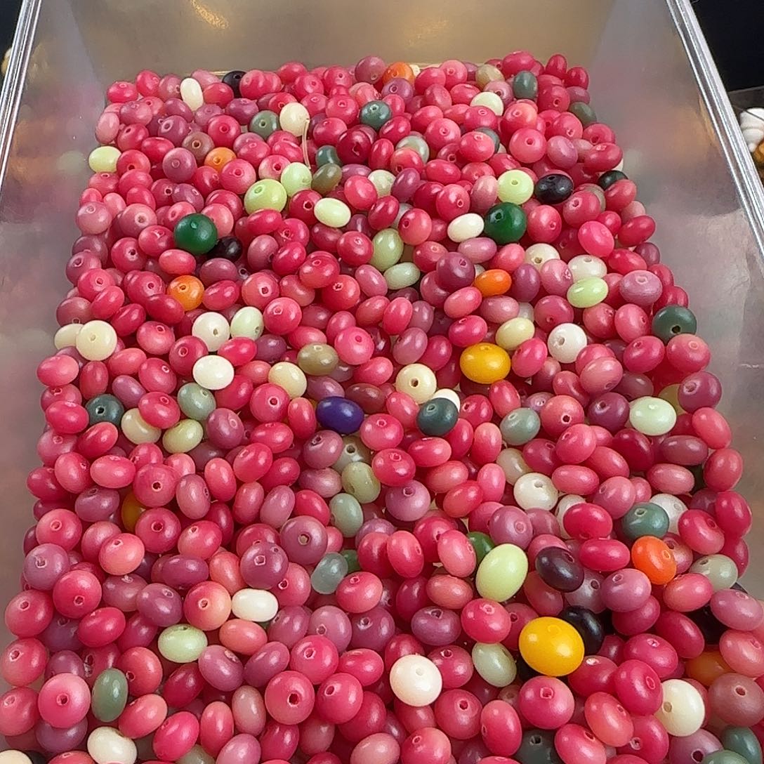 菩提根/象牙果手串微瑕卡9乌梅子酱算盘1100颗