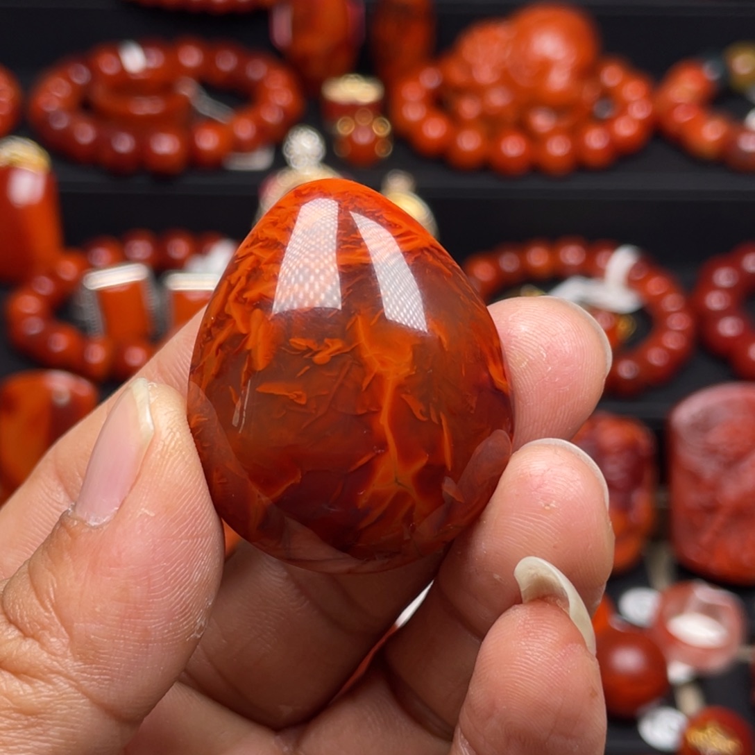 南红玛瑙珠宝奇石未镶嵌吊坠