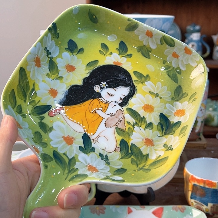 陶景德镇釉下手绘陶瓷 