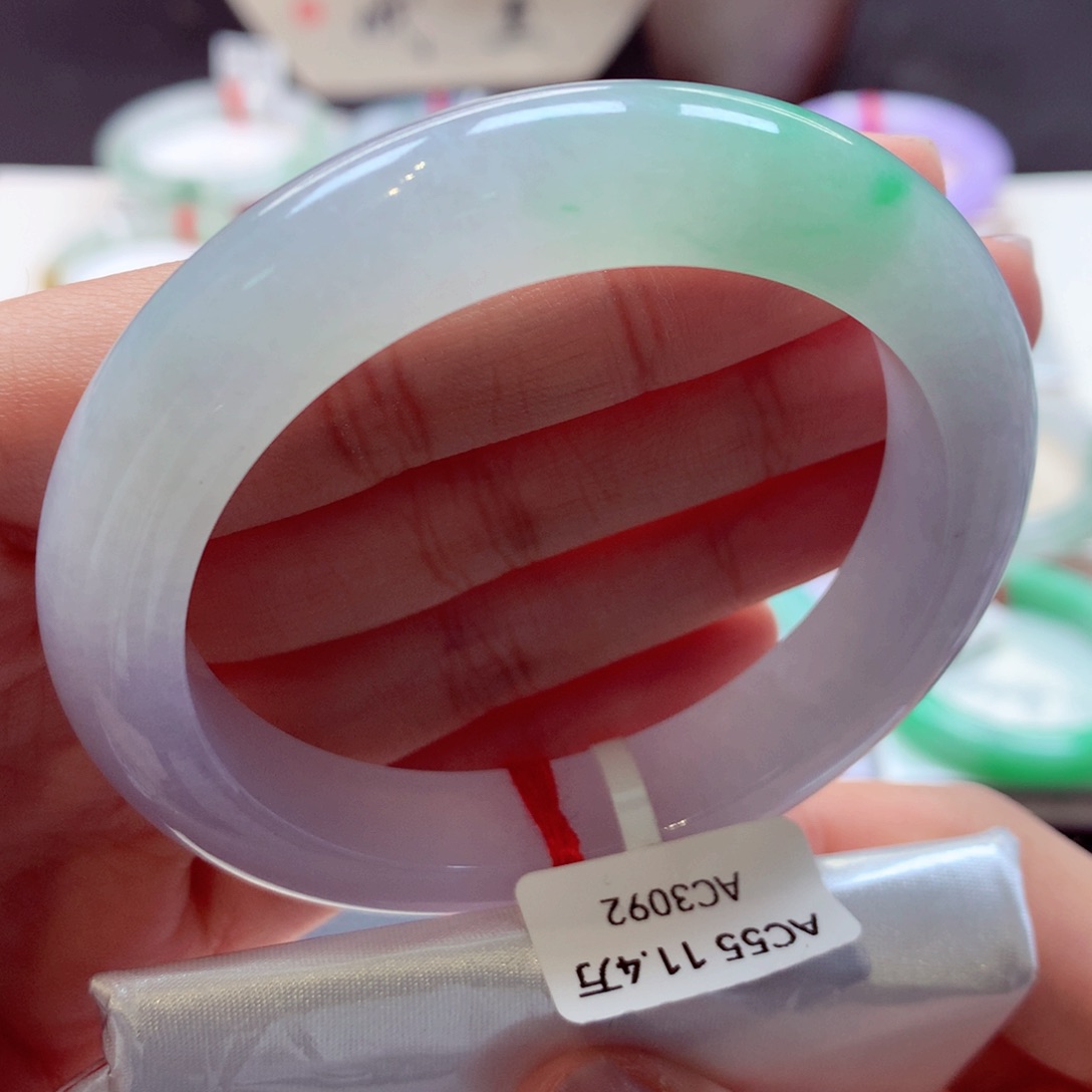 翡翠手镯未镶嵌21正圈77