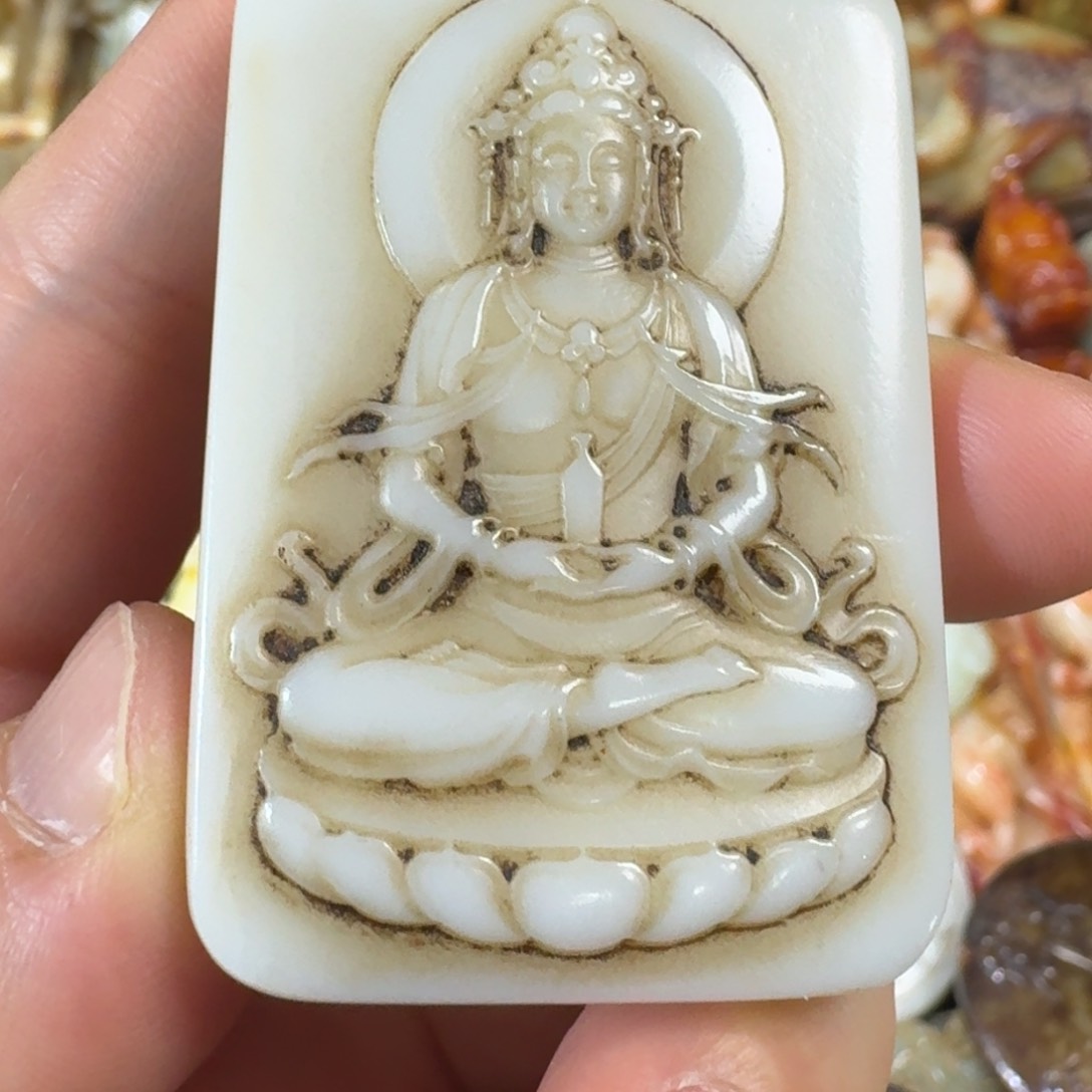 和田玉挂件未镶嵌骑***腐