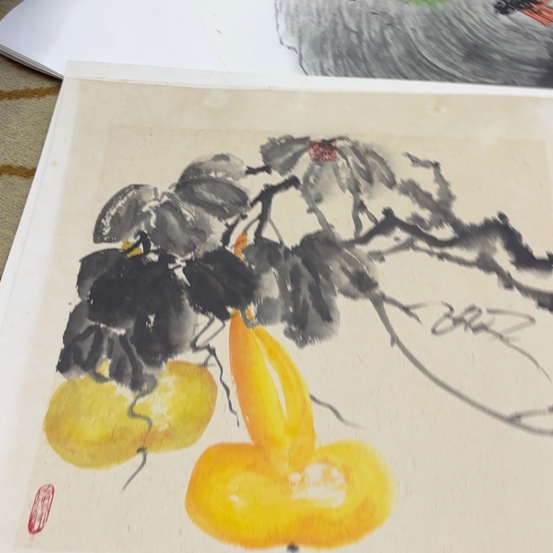 国画50-50卡纸作品艺