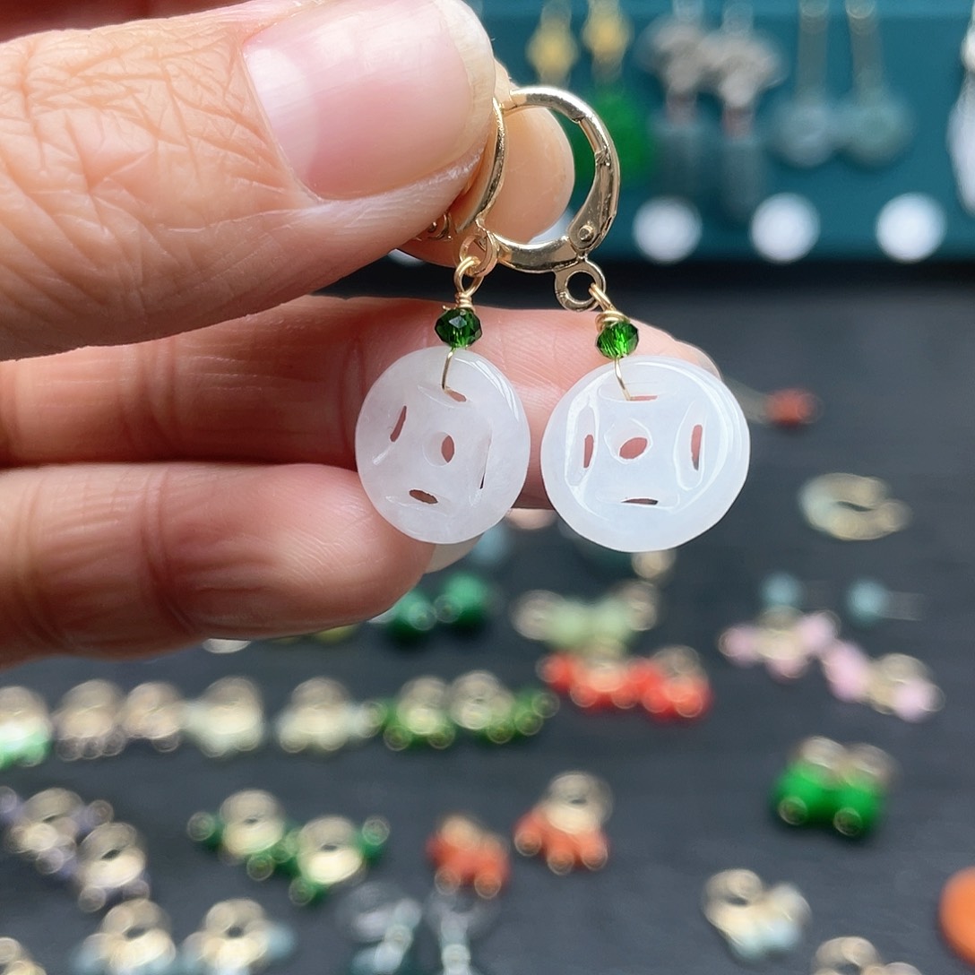 未镶嵌翡翠耳饰1369