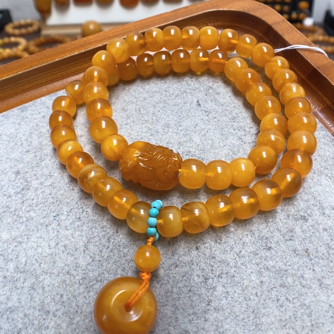 蜜蜡手串未镶嵌蜜蜡