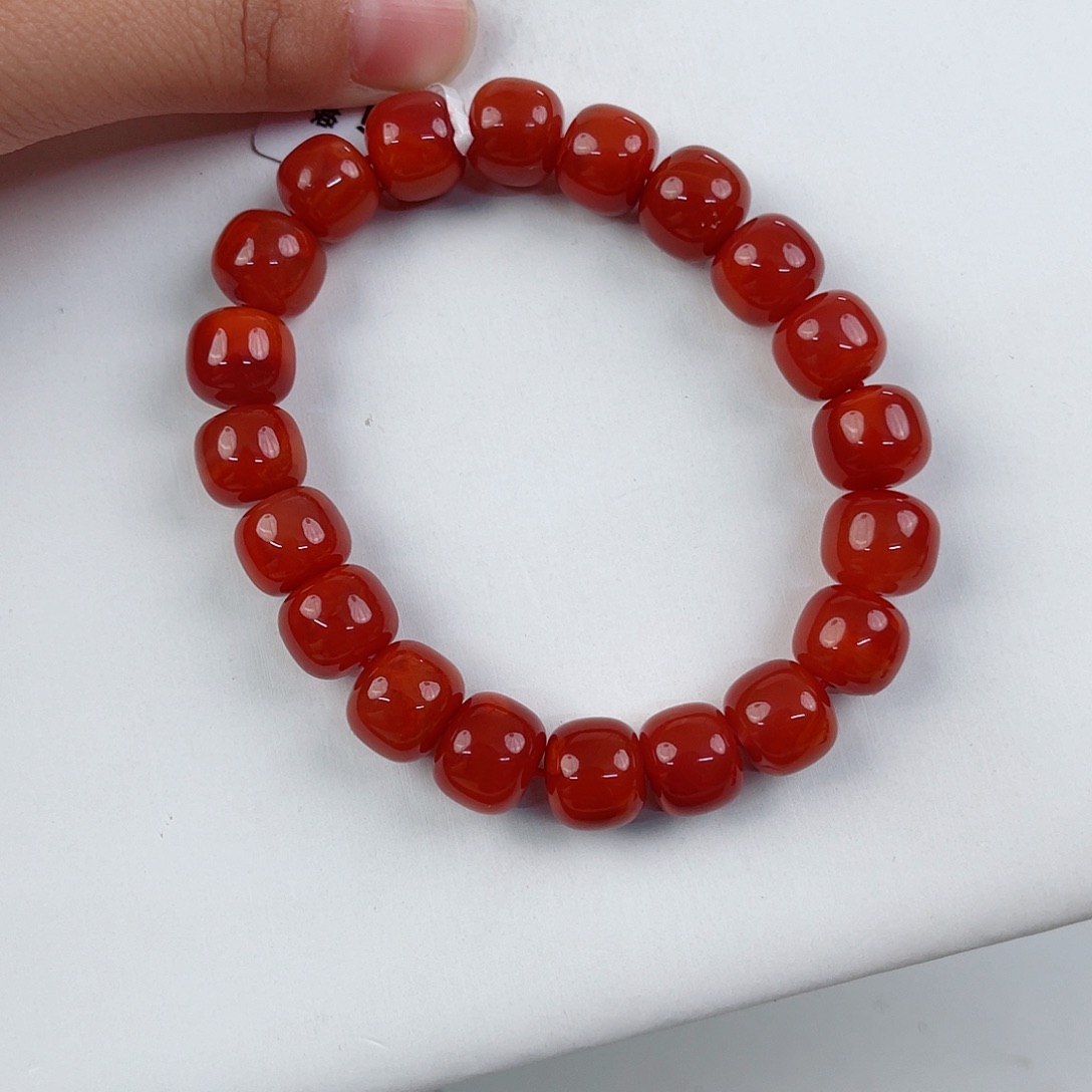 南红玛瑙瓦西老型单圈11mm未镶嵌