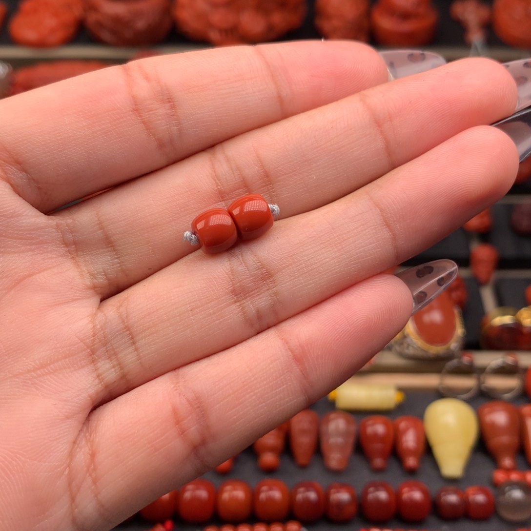 南红玛瑙未镶嵌精工直切6+