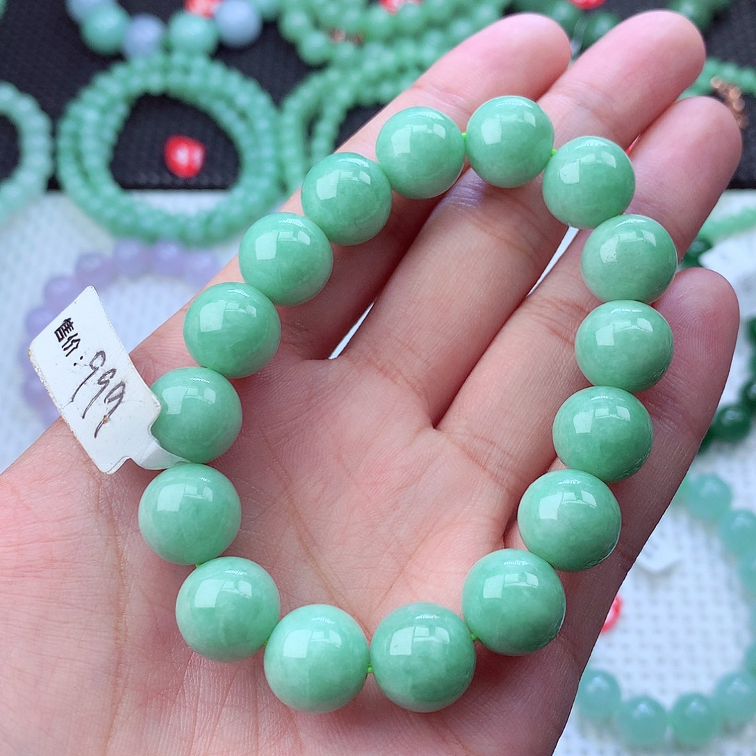 翡翠未镶嵌毛衣链卡12.6