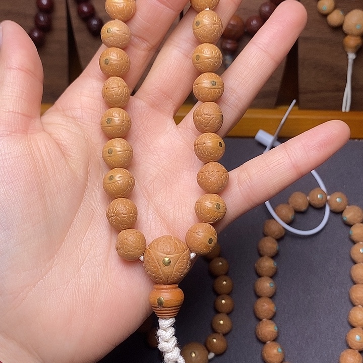 凤眼菩提手串11加铜钉