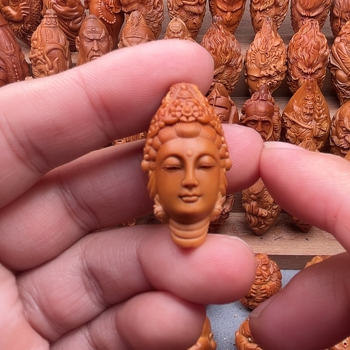 橄榄核吊坠19观音