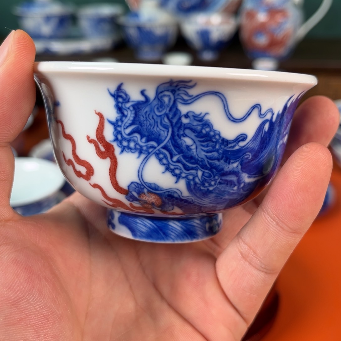 瓷片景德镇手工手绘