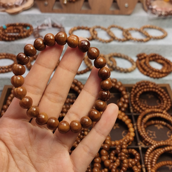 甜***味果皮天然库克精挑屁桃卡9单圈手串