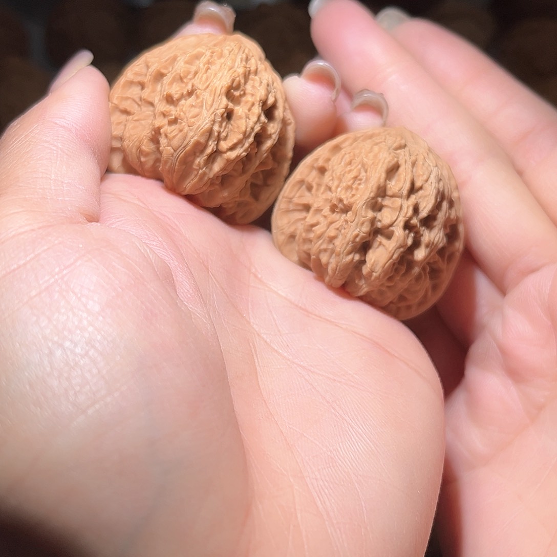 桃核把件承德密纹40全品
