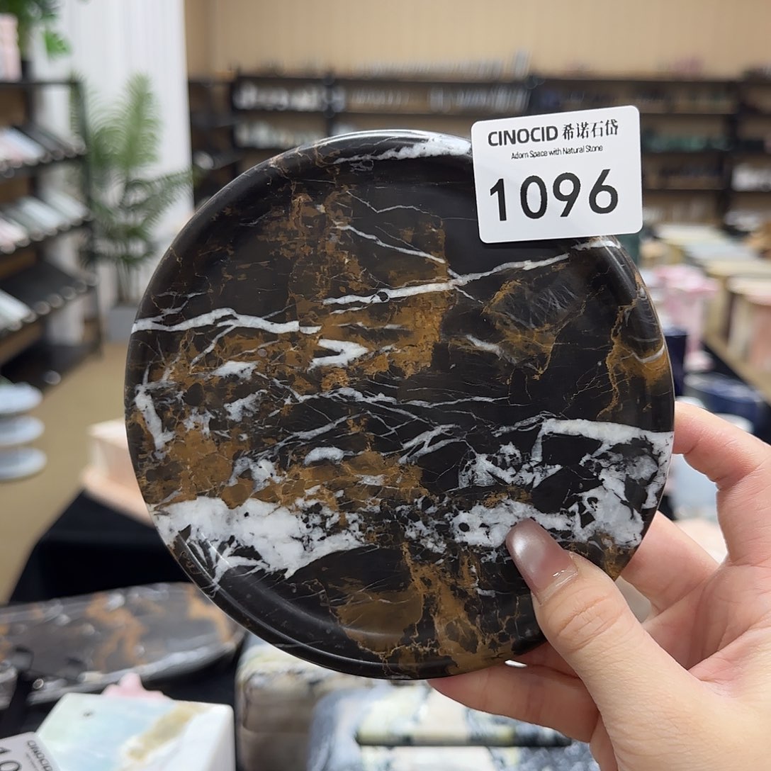 山***k石材1096黑金花15cm圆福利